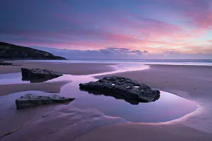 Beautiful sunset above Dunraven Bay, Southerndown, Glamorgan Heritage Coast, Wales Beautiful sunset above Dunraven Bay, Southerndown, Glamorgan Heritage Coast, Wales