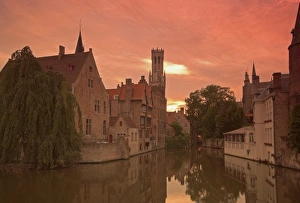 Belfort (Belfry) and River Dijver, Bruges, Belgium Belfort (Belfry) and River Dijver, Bruges, Belgium