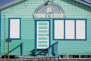 Belize, Caye Caulker, Rainbow grill and bar Belize, Caye Caulker, Rainbow grill and bar