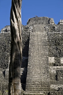 Images Dated 2008 January: Lamanai High Temple Print, 125ft Structure N10-43