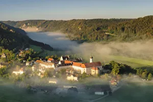 Baden Wurttemberg Monastery Prints: Beuron Monastery, Danube Valley, Swabian Jura, Baden-Wurttemberg, Germany