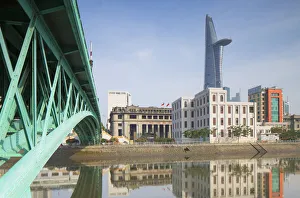 Bitexco Financial Tower and Ben Nghe river, Ho Chi Minh City, Vietnam Bitexco Financial Tower and Ben Nghe river, Ho Chi Minh City, Vietnam