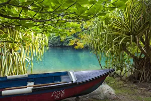 Blue Lagoon, Portland Parish, Jamaica, Caribbean Blue Lagoon, Portland Parish, Jamaica, Caribbean