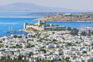 Asia Minor Landmarks Prints: Bodrum, elevated view, Bodrum, Mugla, Turkey