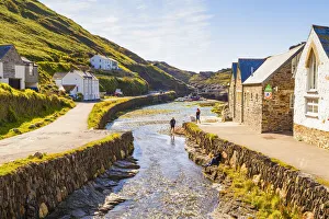Boscastle, North Cornwall, Cornwall, England, UK Boscastle, North Cornwall, Cornwall, England, UK