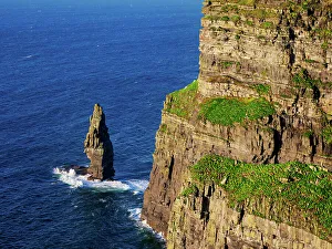 County Clare Attractions Prints: Branaunmore Sea Stack, Cliffs of Moher, County Clare, Ireland