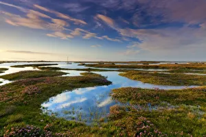 Brancaster Salt Marsh Reflections Print, Norfolk, England