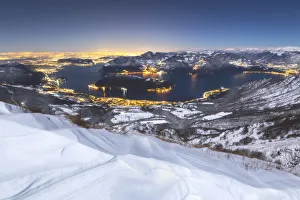 Brescia prealpi in winter season, Brescia province, Lombardy district, Italy Brescia prealpi in winter season, Brescia province, Lombardy district, Italy