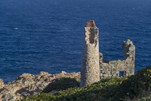 British Virgin Islands, Copper Mine Bay Ruins Print