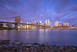Brooklyn Bridge and Lower Manhattan/Downtown, New York City, New York, USA Brooklyn Bridge and Lower Manhattan/Downtown, New York City, New York, USA