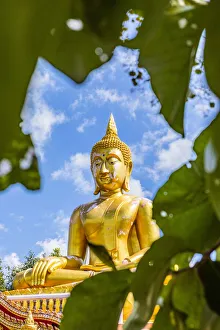 A buddhist temple high in the mountains in Pai, Mae Hong Son province, Northern Thailand A buddhist temple high in the mountains in Pai, Mae Hong Son province, Northern Thailand