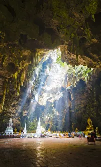 Buddhist temple inside the Tham Khao Luang Cave, Phetchaburi, Thailand Buddhist temple inside the Tham Khao Luang Cave, Phetchaburi, Thailand