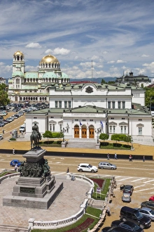Bulgaria, Sofia, Ploshtad Narodno Sabranie Square, Statue of Russian Tsar Alexander II Bulgaria, Sofia, Ploshtad Narodno Sabranie Square, Statue of Russian Tsar Alexander II