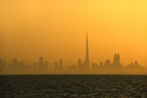 Burj Khalifa, the highest building in the world, rises above the Dubai skyline, United Burj Khalifa, the highest building in the world, rises above the Dubai skyline, United