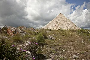 Burundi. A monument to the pyramids marks the source of the nile Burundi. A monument to the pyramids marks the source of the nile