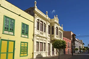 Calle Real in San Sebatian, La Gomera, Canary Islands, Spain Calle Real in San Sebatian, La Gomera, Canary Islands, Spain