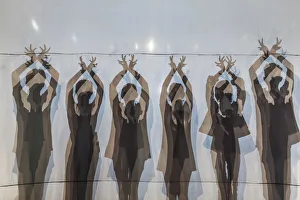 Cambodia, Battambang, Phar Ponleu Selpak, arts and circus school, silhouettes of Cambodia, Battambang, Phar Ponleu Selpak, arts and circus school, silhouettes of