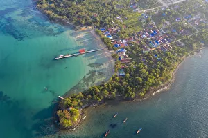 Cambodia, Sihanoukville, Koh Rong Samloem Island, mpai bay, Mpai village Cambodia, Sihanoukville, Koh Rong Samloem Island, mpai bay, Mpai village