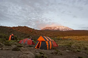 Camping climbing Mount Kilimanjaro, Tanzania Camping climbing Mount Kilimanjaro, Tanzania