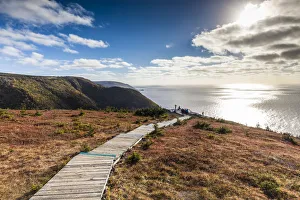 Canada, Nova Scotia, Cabot Trail, Cape Breton Highlands National Park, walkway of Canada, Nova Scotia, Cabot Trail, Cape Breton Highlands National Park, walkway of