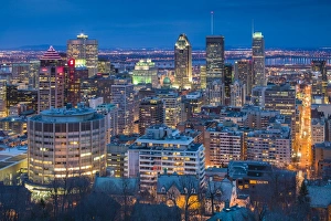 Canada, Quebec, Montreal, Oratory of Saint Joseph, elevated city view from Mount Canada, Quebec, Montreal, Oratory of Saint Joseph, elevated city view from Mount