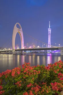 Canton Tower Print at Dusk