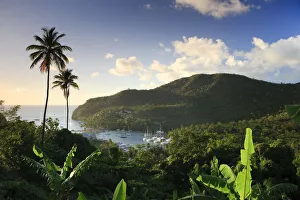 Caribbean, St Lucia, Marigot Bay and Harbour Caribbean, St Lucia, Marigot Bay and Harbour