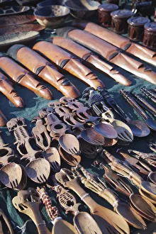 Carved wooden souvenirs, Port Elizabeth, Eastern Cape, South Africa Carved wooden souvenirs, Port Elizabeth, Eastern Cape, South Africa
