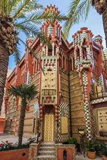 Casa Vicens, designed by Antoni Gaudi and considered one of the first buildings of Art Nouveau Casa Vicens, designed by Antoni Gaudi and considered one of the first buildings of Art Nouveau
