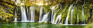 Cascading Waterfall, Plitvice National Park, Croatia Cascading Waterfall, Plitvice National Park, Croatia