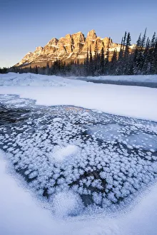 Castle Mountain in Winter, Banff National Park, Alberta, Canada Castle Mountain in Winter, Banff National Park, Alberta, Canada