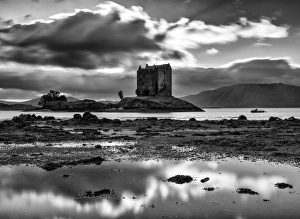 Castle Stalker on loch Laich, Argyll and Bute, Scotland Castle Stalker on loch Laich, Argyll and Bute, Scotland