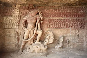 Cave 5, image of God Vishnu, Udaygiri, Madhya Pradesh, India Cave 5, image of God Vishnu, Udaygiri, Madhya Pradesh, India