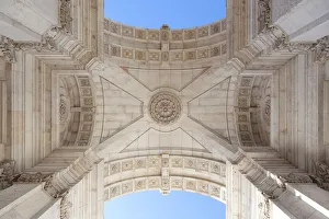 The ceiling of Arco de Rua Augusta (Arch of Augusta Street), Baixa Neighborhood, Lisbon The ceiling of Arco de Rua Augusta (Arch of Augusta Street), Baixa Neighborhood, Lisbon