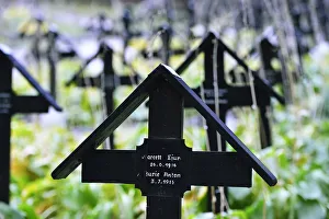 Cemetery wet wall, Dobbiaco, Monte Piana, Alta Pusteria, Sexten Dolomites, South Tyrol Cemetery wet wall, Dobbiaco, Monte Piana, Alta Pusteria, Sexten Dolomites, South Tyrol