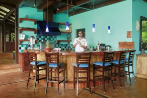 Central America, Costa Rica, Puntarenas, Nicoya peninsula, Santa Teresa, the bar at Central America, Costa Rica, Puntarenas, Nicoya peninsula, Santa Teresa, the bar at