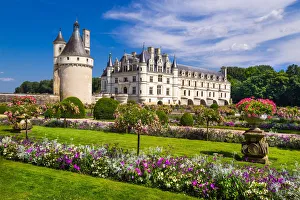 Chenonceau castle, Loire department, France Chenonceau castle, Loire department, France