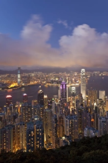 China, Hong Kong, view from Victoria Peak China, Hong Kong, view from Victoria Peak