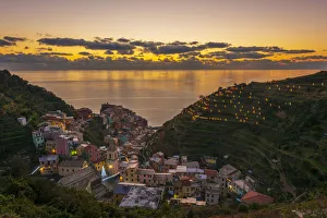 Christmas Nativity set at Manarola, Liguria, Italy Christmas Nativity set at Manarola, Liguria, Italy