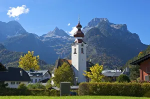 Prints of Church of Lofer in Pinzgau, Salzburger Land, Austria Map Prints: Church of Lofer Print, Pinzgau, Austria