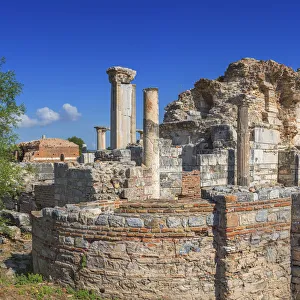 Church of Mary (5th century), ruins of ancient Ephesus, Selcuk, Izmir Province, Turkey Church of Mary (5th century), ruins of ancient Ephesus, Selcuk, Izmir Province, Turkey