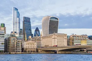City of London skyline across the River Thames, London, England City of London skyline across the River Thames, London, England