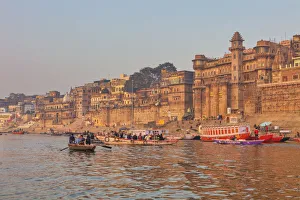 Cityscape from Ganges, Varanasi, Uttar Pradesh, India Cityscape from Ganges, Varanasi, Uttar Pradesh, India