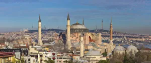 Cityscape with Hagia Sophia, Ayasofya, Istanbul, Turkey Cityscape with Hagia Sophia, Ayasofya, Istanbul, Turkey