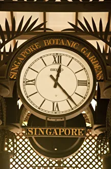 Clock at the Singapore Botanic Gardens, Singapore Clock at the Singapore Botanic Gardens, Singapore