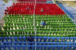 Colorful Thread Drying Print, Narayanganj, Bangladesh
