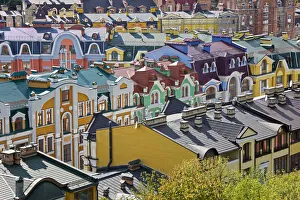 Colourful buildings in a new residential area of Kiev, Ukraine Colourful buildings in a new residential area of Kiev, Ukraine