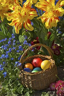 Colourful Easter Eggs Print
