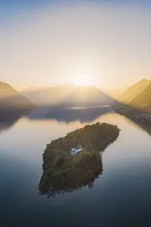 Comacina island, Lake Como, Lombardy, Italy Comacina island, Lake Como, Lombardy, Italy