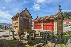 Corn cribs at Combarro, Pontevedra, Galicia, Spain Corn cribs at Combarro, Pontevedra, Galicia, Spain